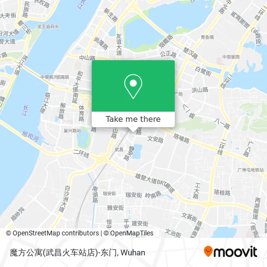 魔方公寓(武昌火车站店)-东门 map