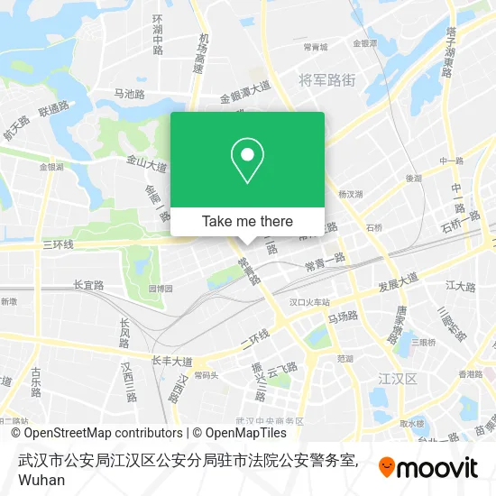 武汉市公安局江汉区公安分局驻市法院公安警务室 map