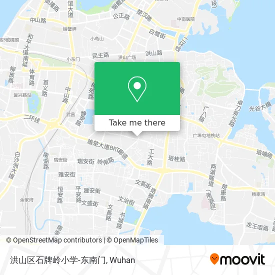洪山区石牌岭小学-东南门 map
