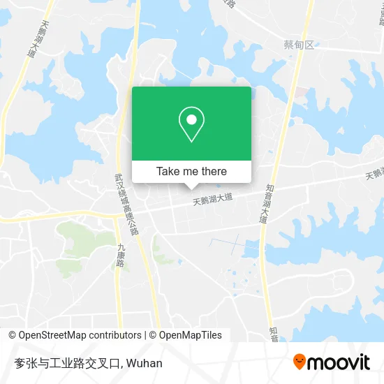 奓张与工业路交叉口 map