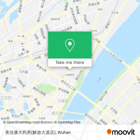 美佳康大药房(解放大道店) map