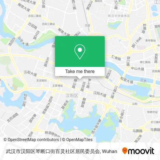 武汉市汉阳区琴断口街百灵社区居民委员会 map