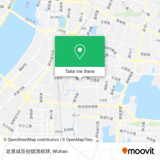 老通城首创烟酒棋牌 map
