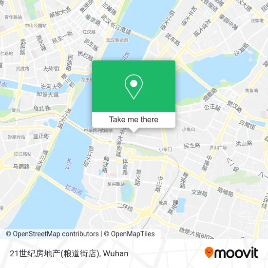 21世纪房地产(粮道街店) map