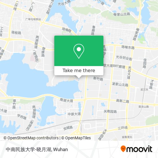 中南民族大学-晓月湖 map