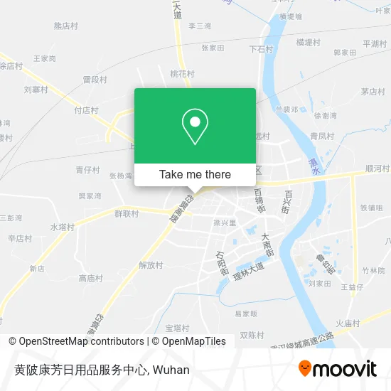 黄陂康芳日用品服务中心 map