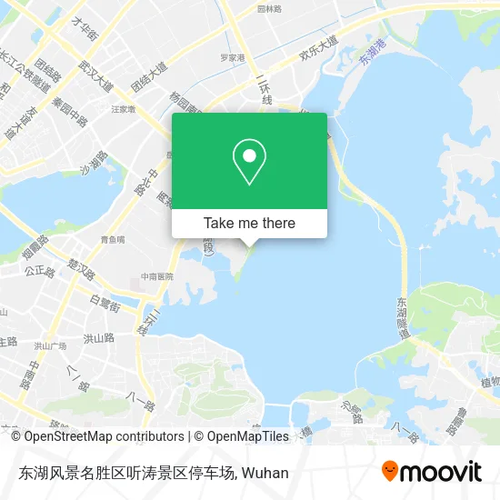 东湖风景名胜区听涛景区停车场 map