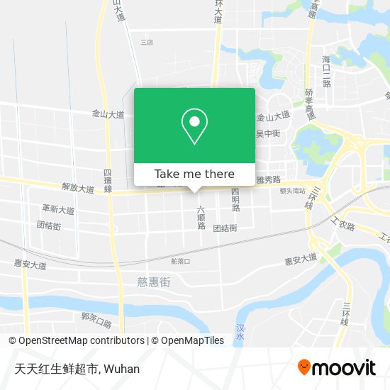 天天红生鲜超市 map