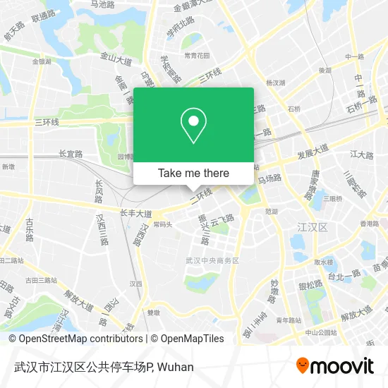武汉市江汉区公共停车场P map
