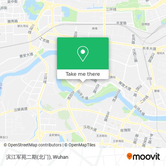 滨江军苑二期(北门) map