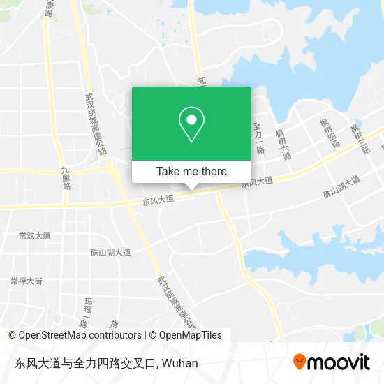 东风大道与全力四路交叉口 map