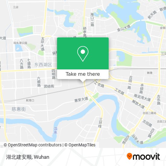 湖北建安顺 map