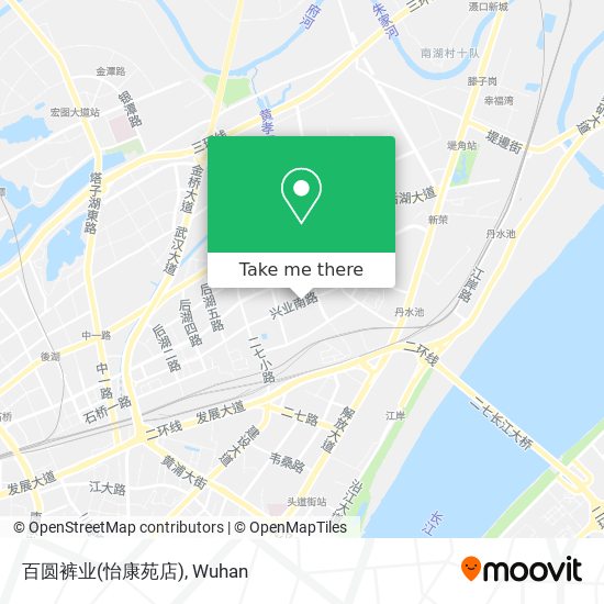 百圆裤业(怡康苑店) map