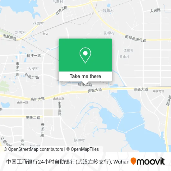 中国工商银行24小时自助银行(武汉左岭支行) map