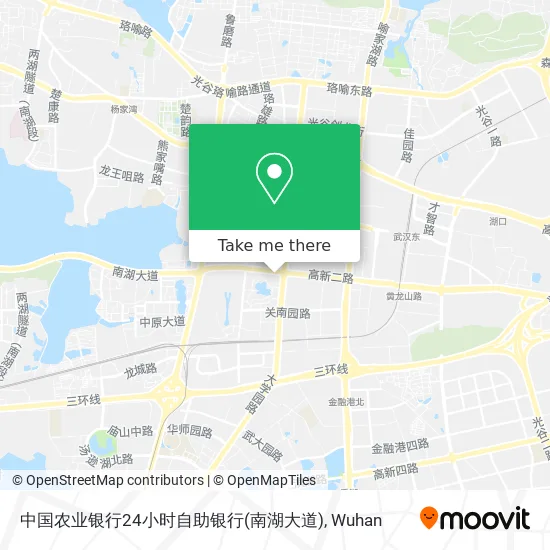 中国农业银行24小时自助银行(南湖大道) map