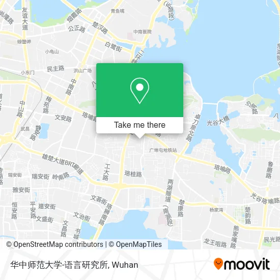 华中师范大学-语言研究所 map