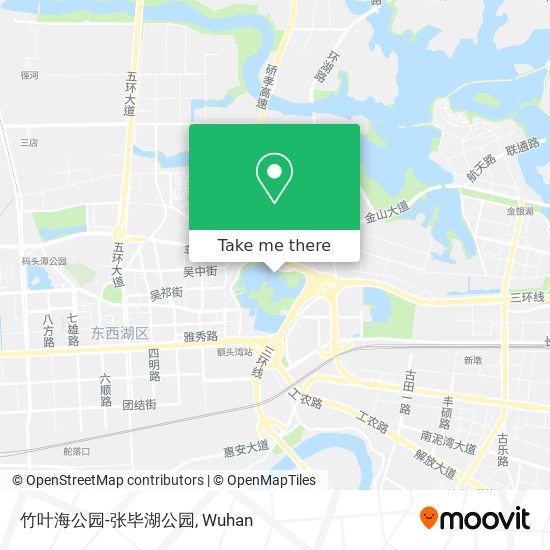 竹叶海公园-张毕湖公园 map