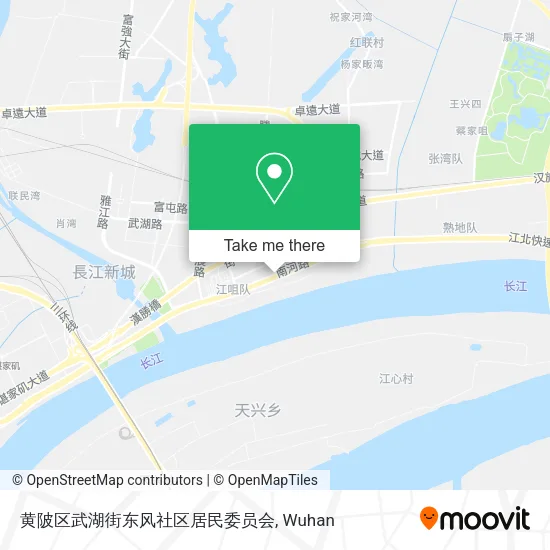 黄陂区武湖街东风社区居民委员会 map