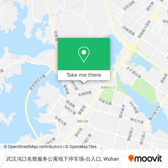 武汉沌口名致服务公寓地下停车场-出入口 map