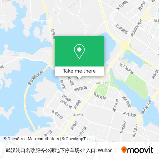 武汉沌口名致服务公寓地下停车场-出入口 map