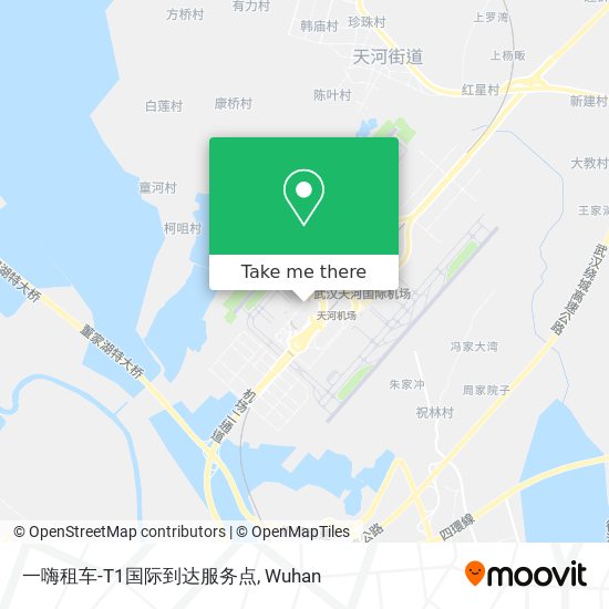 一嗨租车-T1国际到达服务点 map