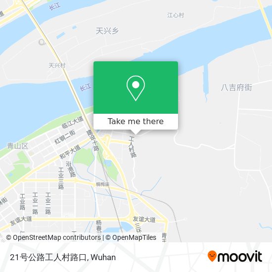 21号公路工人村路口 map