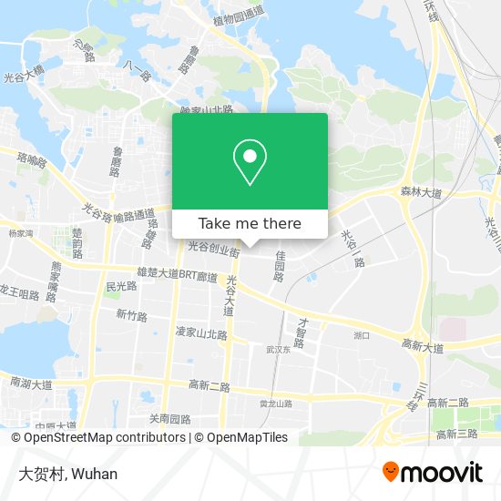大贺村 map