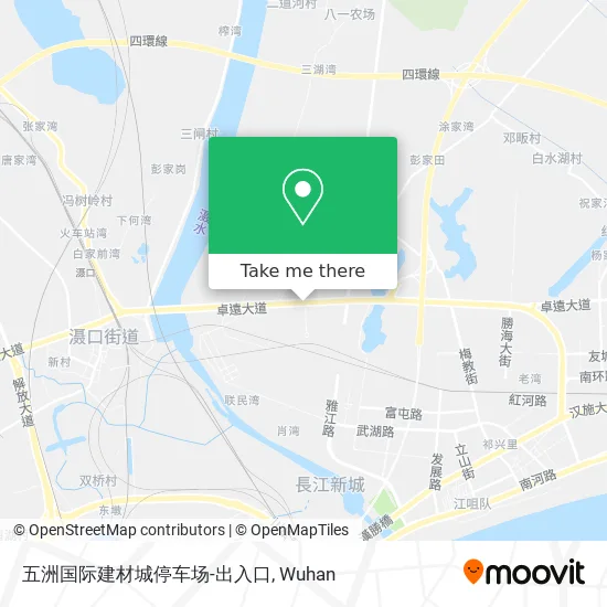 五洲国际建材城停车场-出入口 map