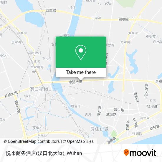 悦来商务酒店(汉口北大道) map