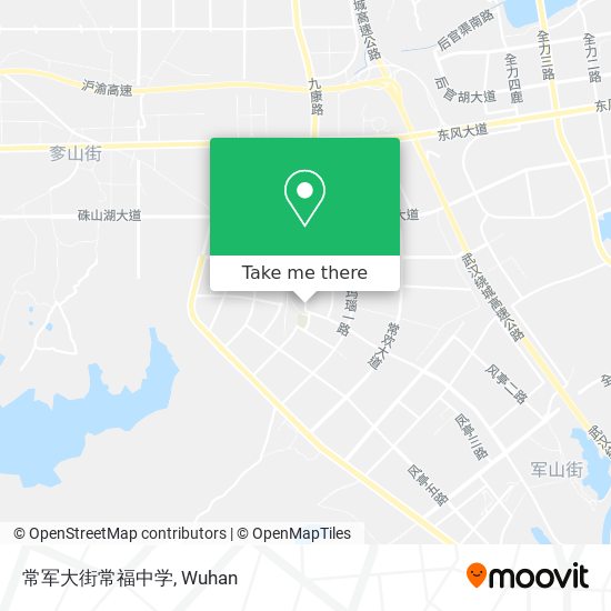 常军大街常福中学 map