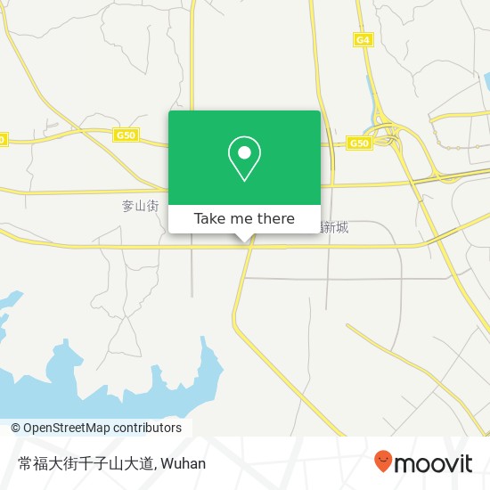 常福大街千子山大道 map