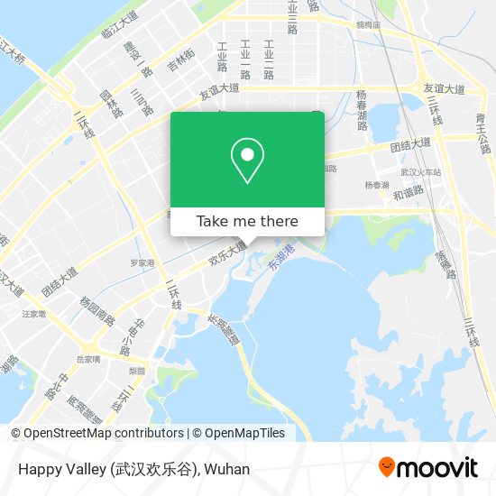 Happy Valley (武汉欢乐谷) map