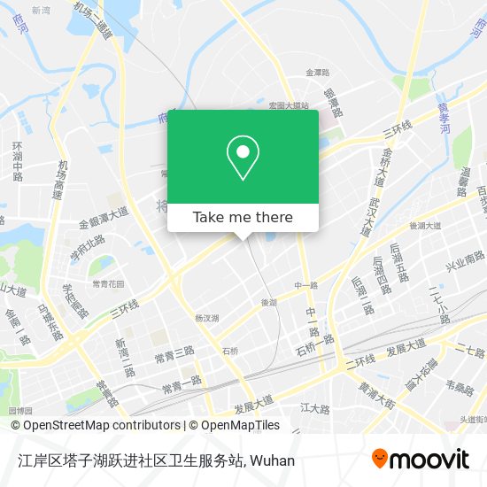 江岸区塔子湖跃进社区卫生服务站 map