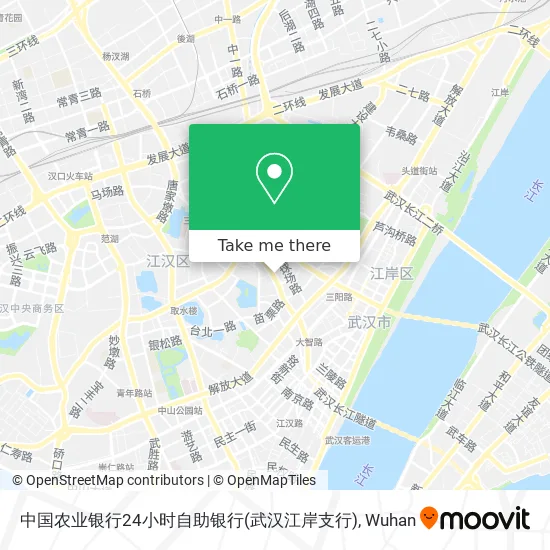 中国农业银行24小时自助银行(武汉江岸支行) map