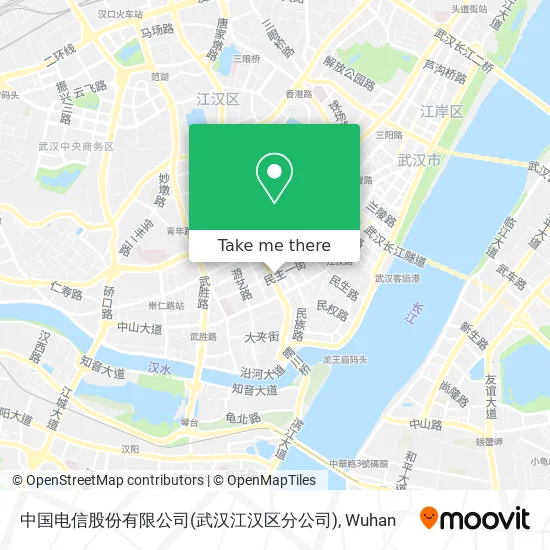 中国电信股份有限公司(武汉江汉区分公司) map