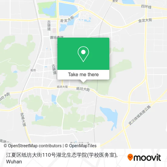 江夏区纸坊大街110号湖北生态学院(学校医务室) map