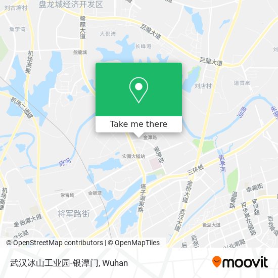 武汉冰山工业园-银潭门 map