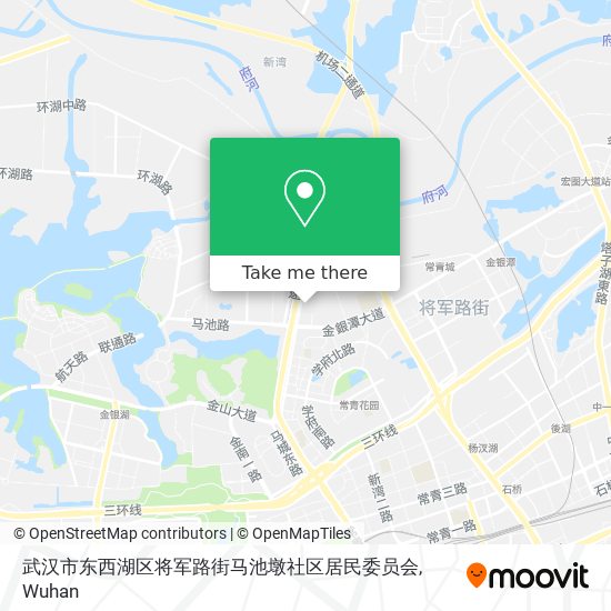 武汉市东西湖区将军路街马池墩社区居民委员会 map