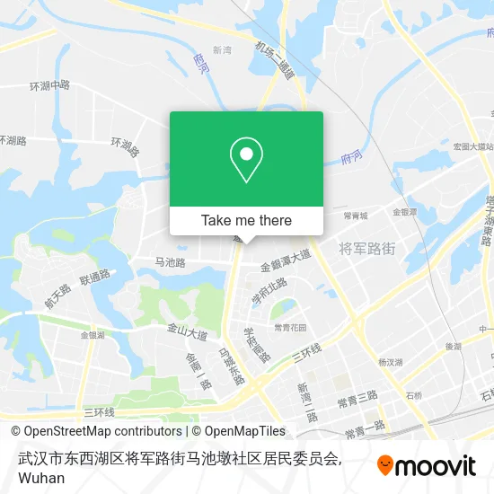 武汉市东西湖区将军路街马池墩社区居民委员会 map