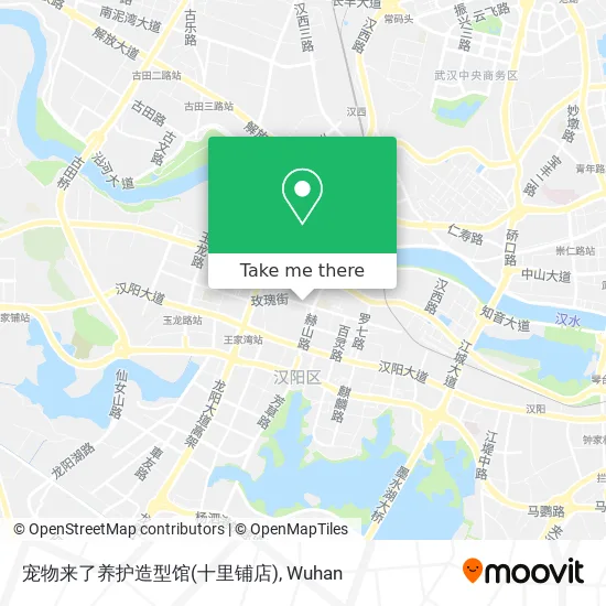 宠物来了养护造型馆(十里铺店) map