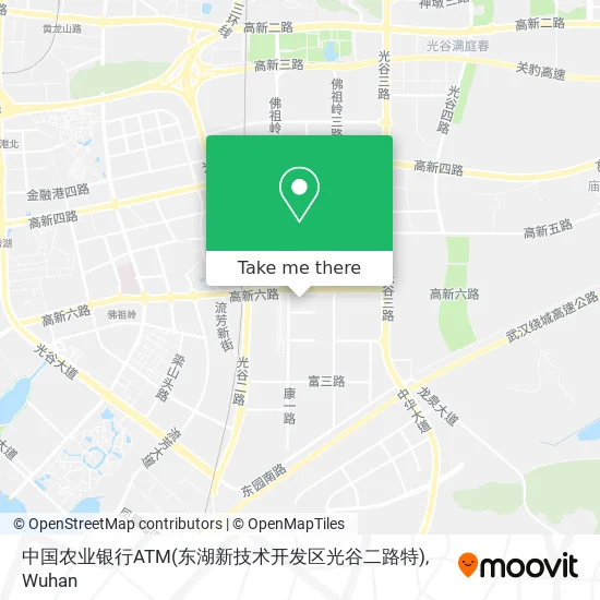 中国农业银行ATM(东湖新技术开发区光谷二路特) map