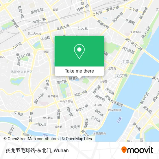 炎龙羽毛球馆-东北门 map