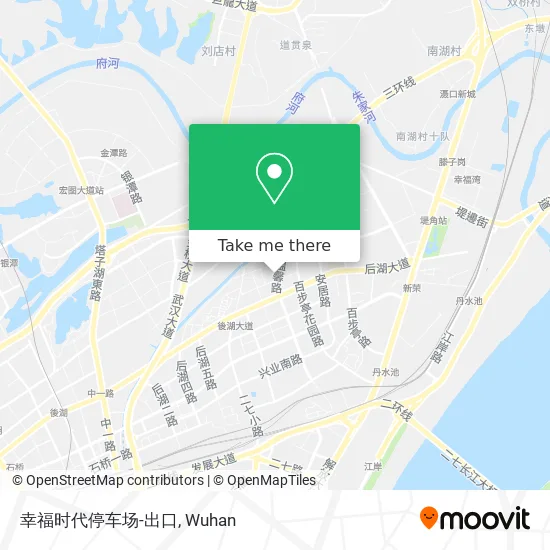 幸福时代停车场-出口 map