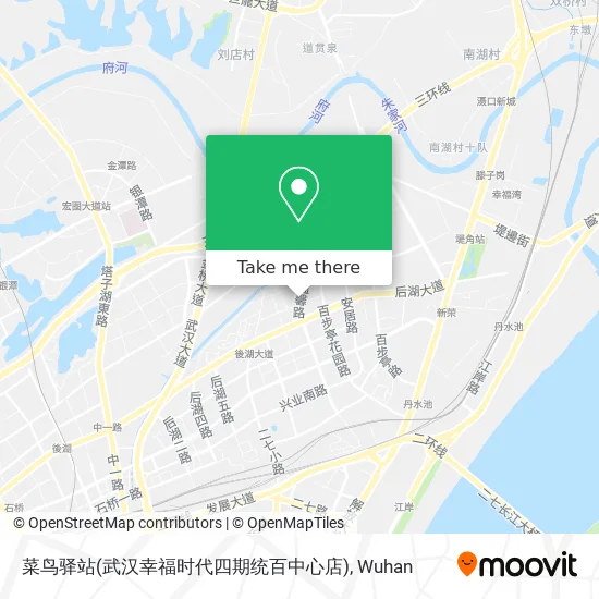 菜鸟驿站(武汉幸福时代四期统百中心店) map