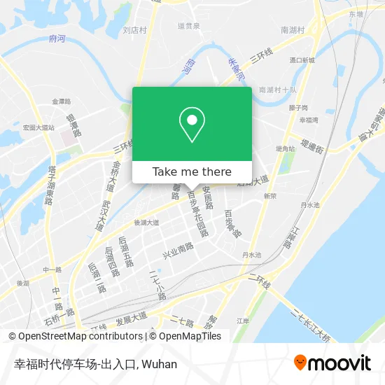 幸福时代停车场-出入口 map