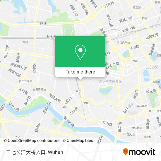 二七长江大桥入口 map