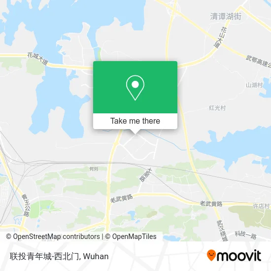 联投青年城-西北门 map