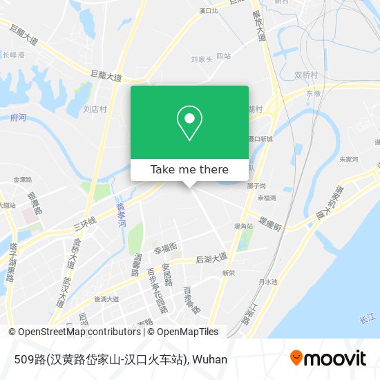 509路(汉黄路岱家山-汉口火车站) map