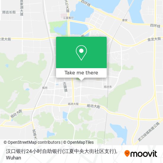 汉口银行24小时自助银行(江夏中央大街社区支行) map