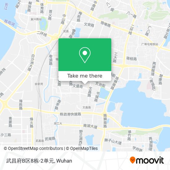 武昌府B区8栋-2单元 map